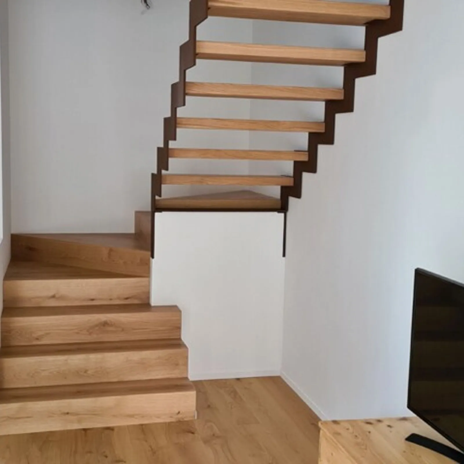 Scala ferro corten / legno